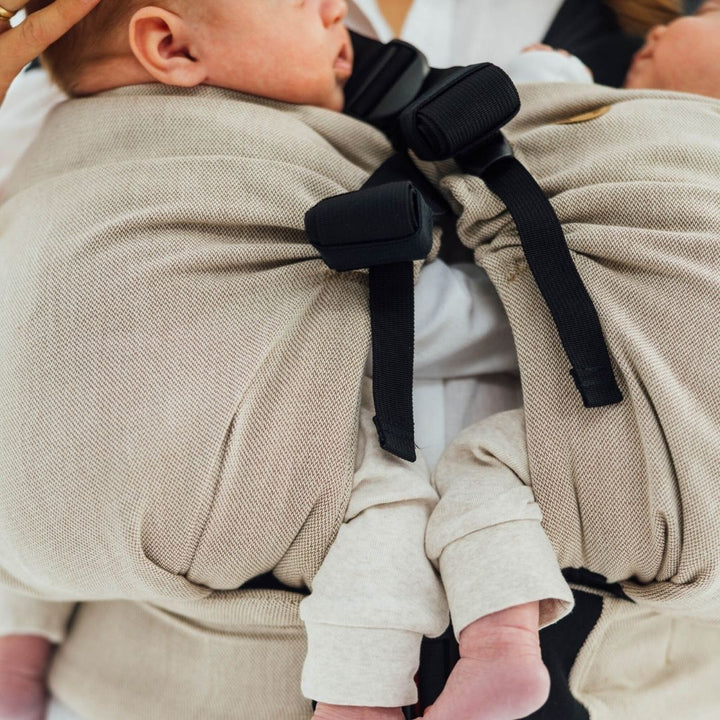 LennyLamb-LennyTwin - Adjustable Twin Baby Carrier - Peanut Butter - Cloth and Carry