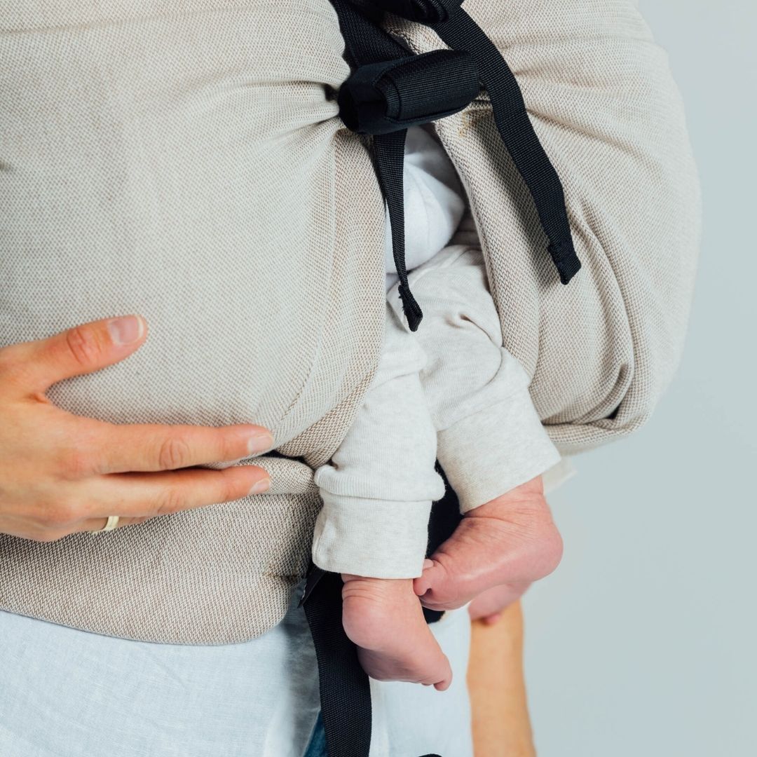 LennyLamb-LennyTwin - Adjustable Twin Baby Carrier - Peanut Butter - Cloth and Carry