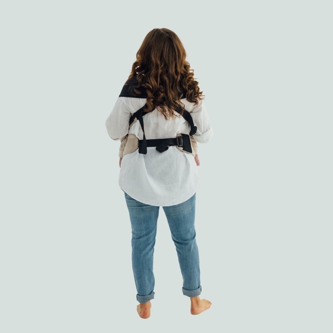 LennyLamb-LennyTwin - Adjustable Twin Baby Carrier - Peanut Butter - Cloth and Carry