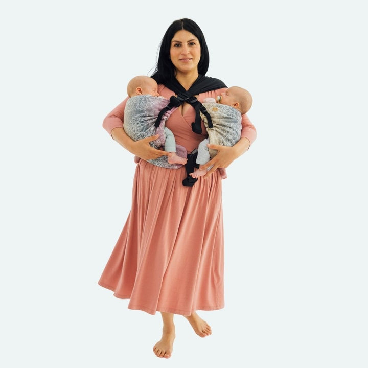 LennyLamb-LennyTwin - Adjustable Twin Baby Carrier - Wild Wine Vineyard - Cloth and Carry