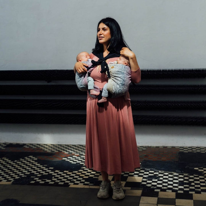 LennyLamb-LennyTwin - Adjustable Twin Baby Carrier - Wild Wine Vineyard - Cloth and Carry