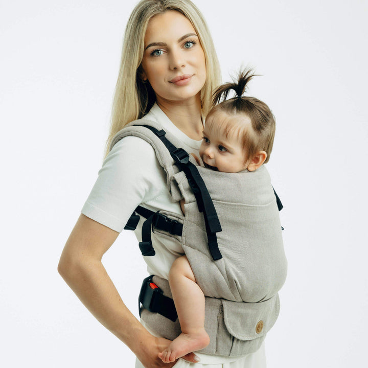 LennyLamb - LennyUpGrade PRO Baby Carrier - Peanut Butter - Cloth and Carry