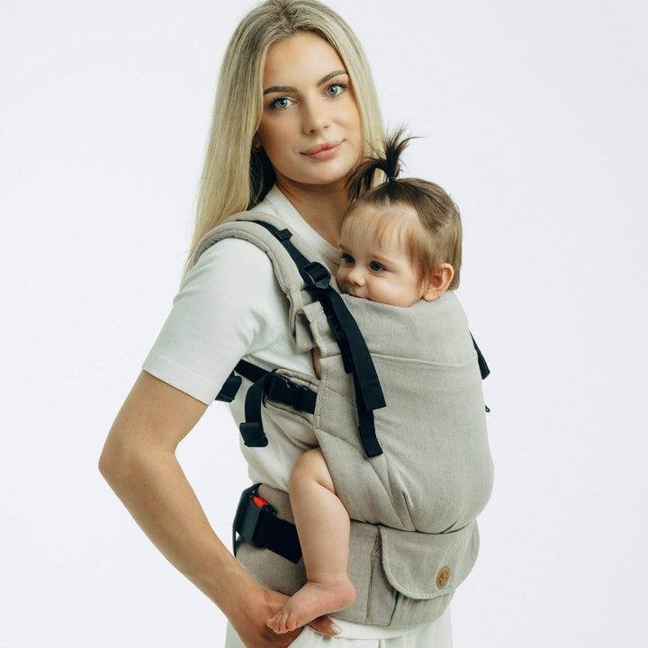 LennyLamb - LennyUpGrade PRO Baby Carrier - Peanut Butter - Cloth and Carry