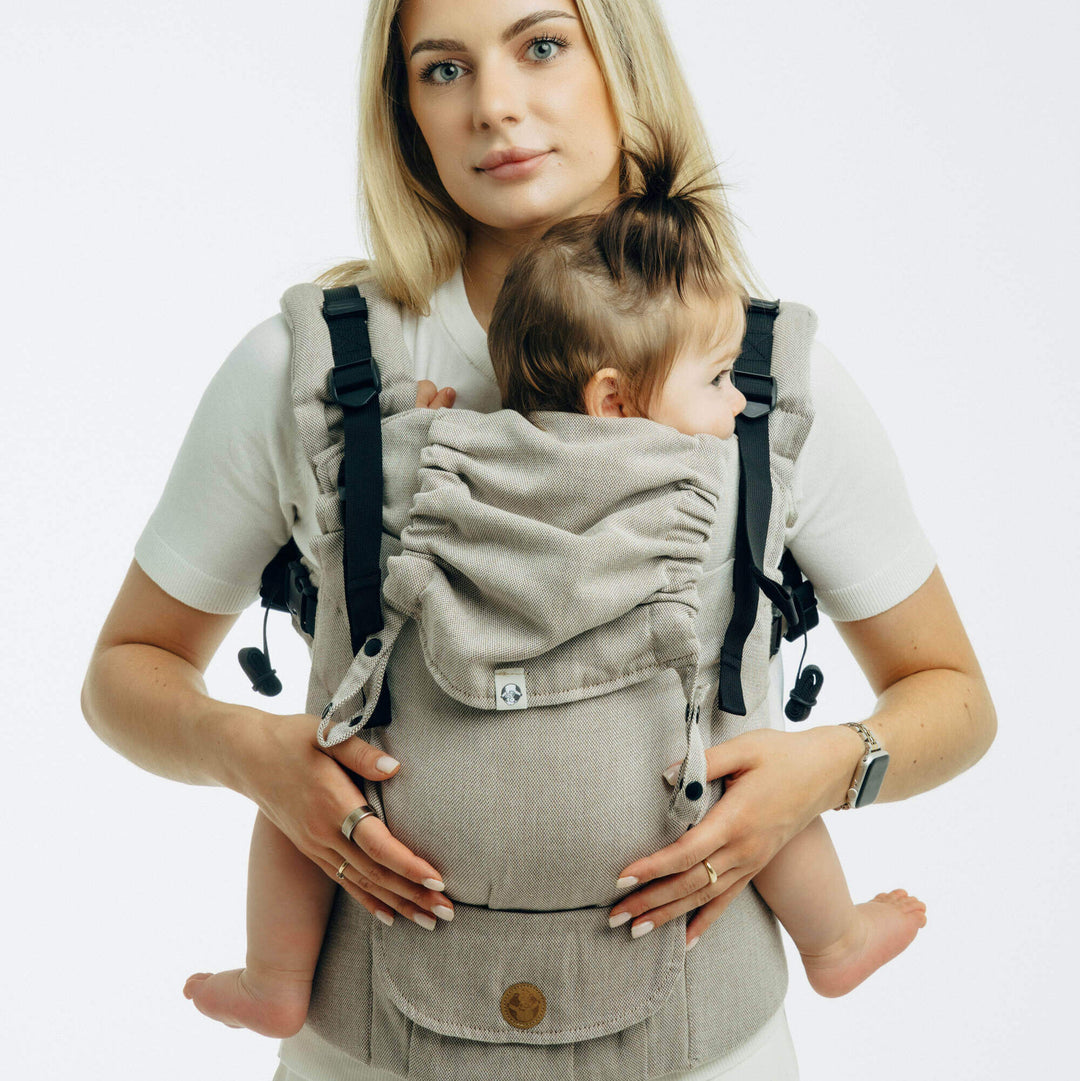 LennyLamb - LennyUpGrade PRO Baby Carrier - Peanut Butter - Cloth and Carry