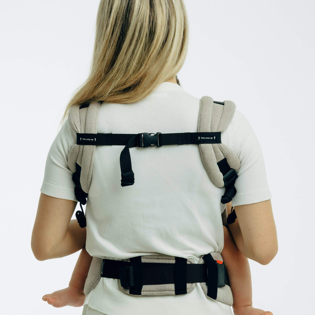 LennyLamb - LennyUpGrade PRO Baby Carrier - Peanut Butter - Cloth and Carry