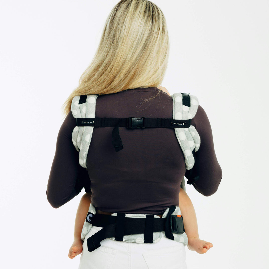 LennyLamb - LennyUpGrade PRO Baby Carrier - Polka Dots - Plop - Cloth and Carry