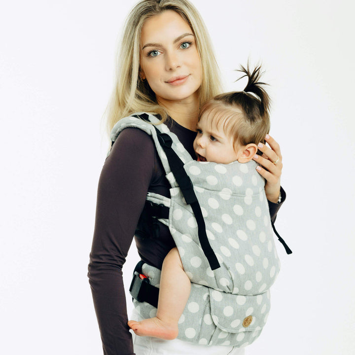 LennyLamb - LennyUpGrade PRO Baby Carrier - Polka Dots - Plop - Cloth and Carry