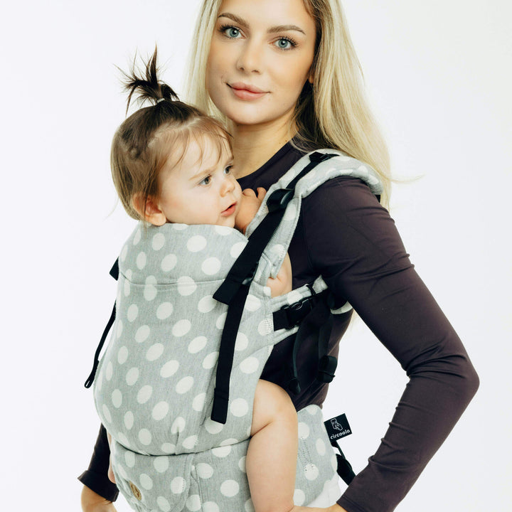 LennyLamb - LennyUpGrade PRO Baby Carrier - Polka Dots - Plop - Cloth and Carry