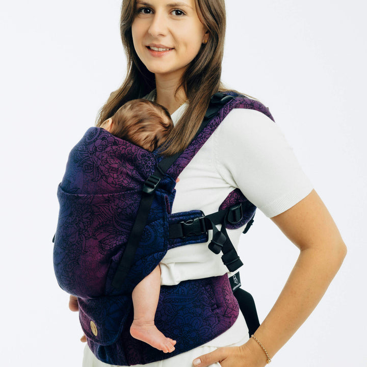 LennyLamb - LennyUpGrade PRO Baby Carrier - Wild Wine Bouquet - Cloth and Carry