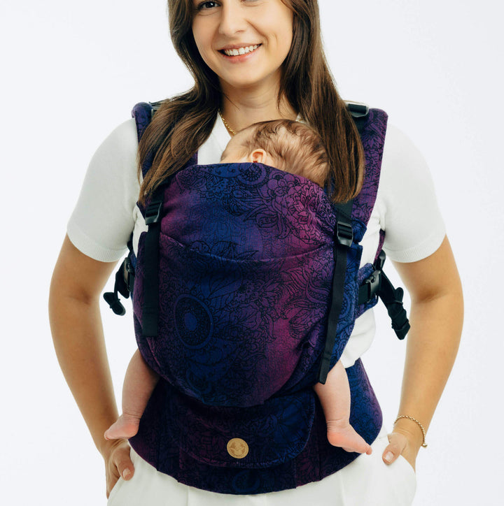 LennyLamb - LennyUpGrade PRO Baby Carrier - Wild Wine Bouquet - Cloth and Carry