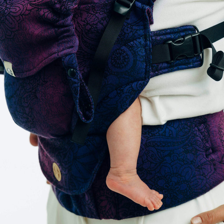 LennyLamb - LennyUpGrade PRO Baby Carrier - Wild Wine Bouquet - Cloth and Carry