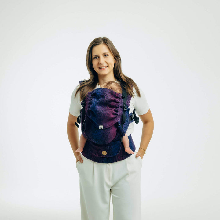 LennyLamb - LennyUpGrade PRO Baby Carrier - Wild Wine Bouquet - Cloth and Carry