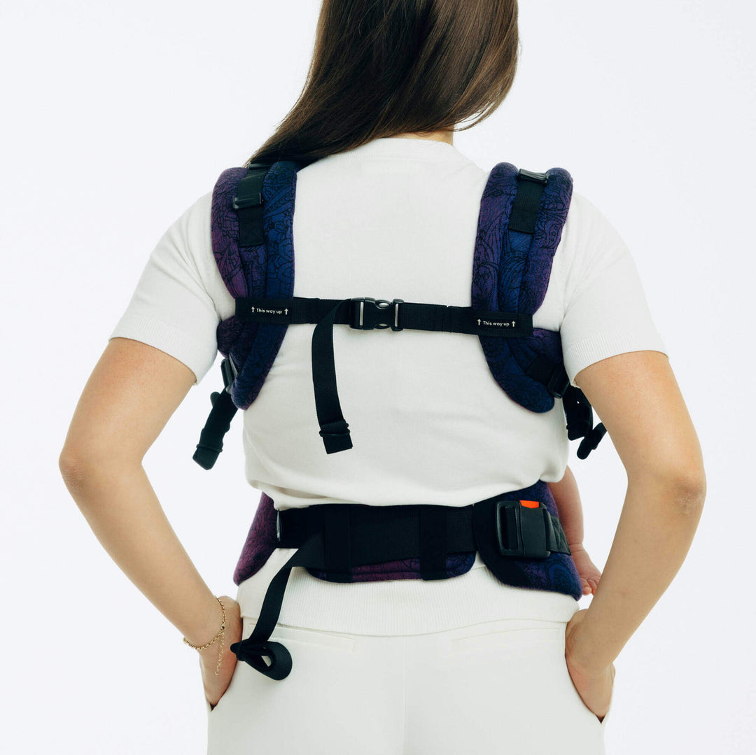 LennyLamb - LennyUpGrade PRO Baby Carrier - Wild Wine Bouquet - Cloth and Carry