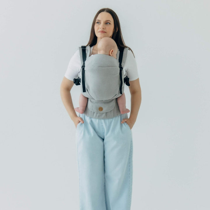 LennyLamb-LennyUpGrade PRO Baby Carrier - Little Herringbone Grey - Cloth and Carry