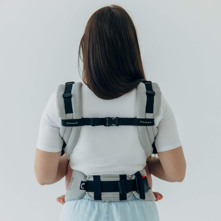 LennyLamb-LennyUpGrade PRO Baby Carrier - Little Herringbone Grey - Cloth and Carry