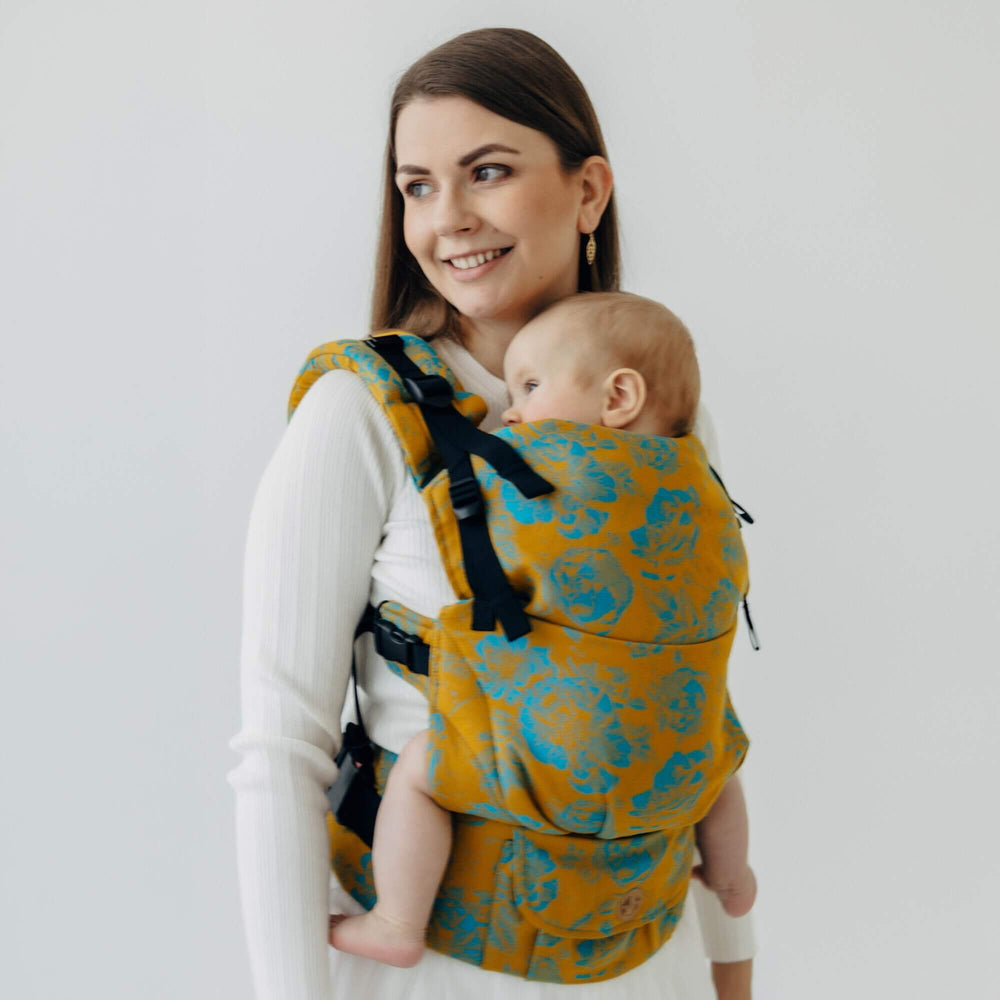 LennyLamb-LennyUpGrade PRO Baby Carrier - Retro'n'Roses Rosarium - Cloth and Carry