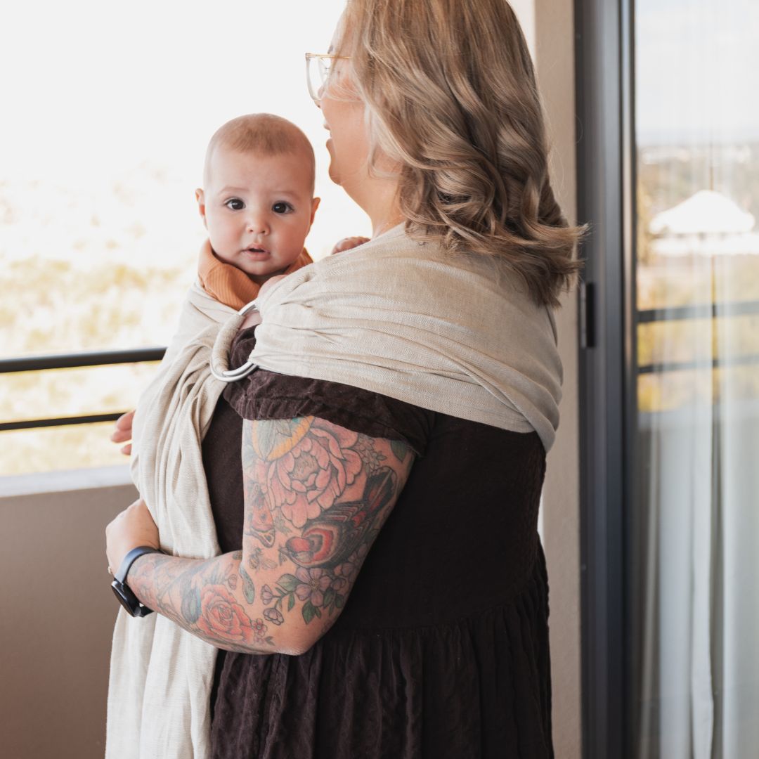 LennyLamb - LennyLamb Ring Sling - Arrow Whisper (100% Linen) - Cloth and Carry
