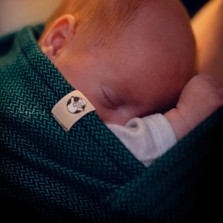 LennyLamb - LennyLamb Newborn and Preemie Woven Baby Wrap - Emerald (100% Cotton) - Cloth and Carry