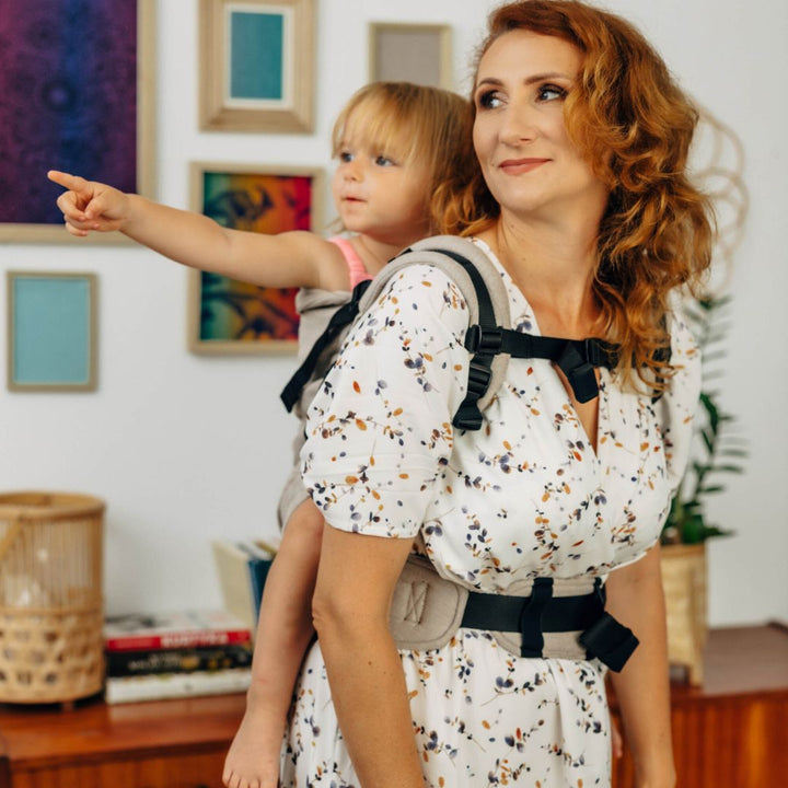 LennyLamb - LennyPreschool Carrier - Peanut Butter (100% Cotton) - Cloth and Carry