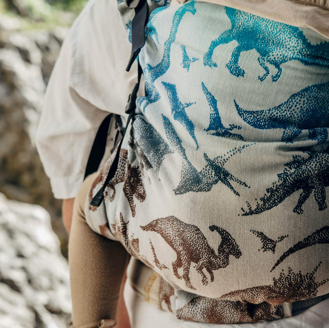 LennyLamb - LennyPreschool Carrier - Jurassic Park - Fossil (100% Cotton) - Cloth and Carry
