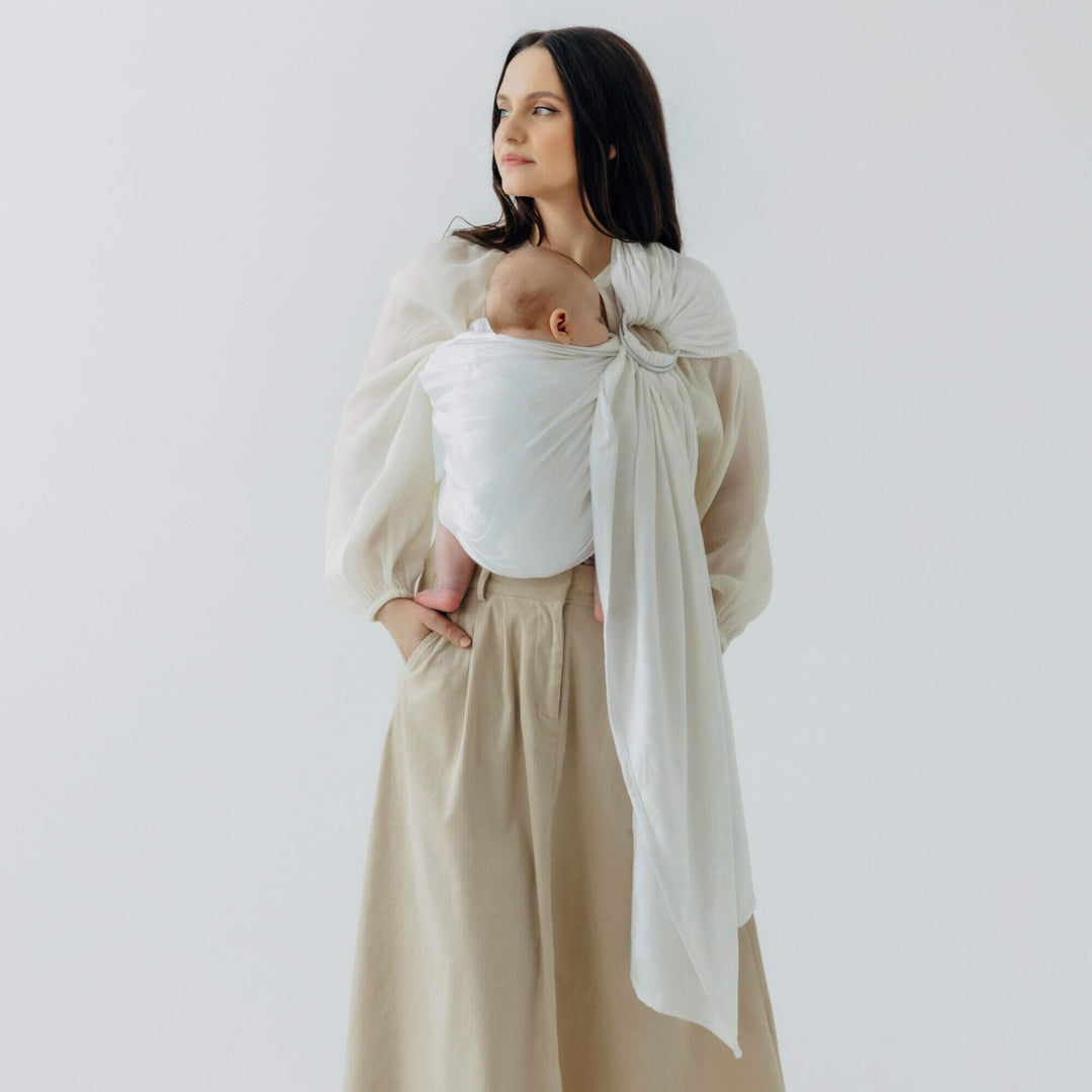 LennyLamb - LennyLamb Ring Sling - Viridiflora - Milky Way (100% Bamboo) - Cloth and Carry