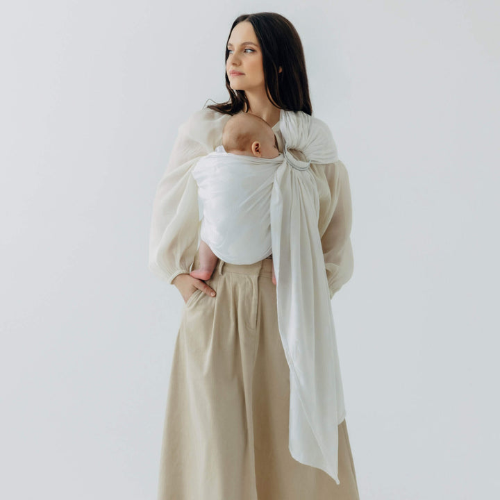 LennyLamb - LennyLamb Ring Sling - Viridiflora - Milky Way (100% Bamboo) - Cloth and Carry