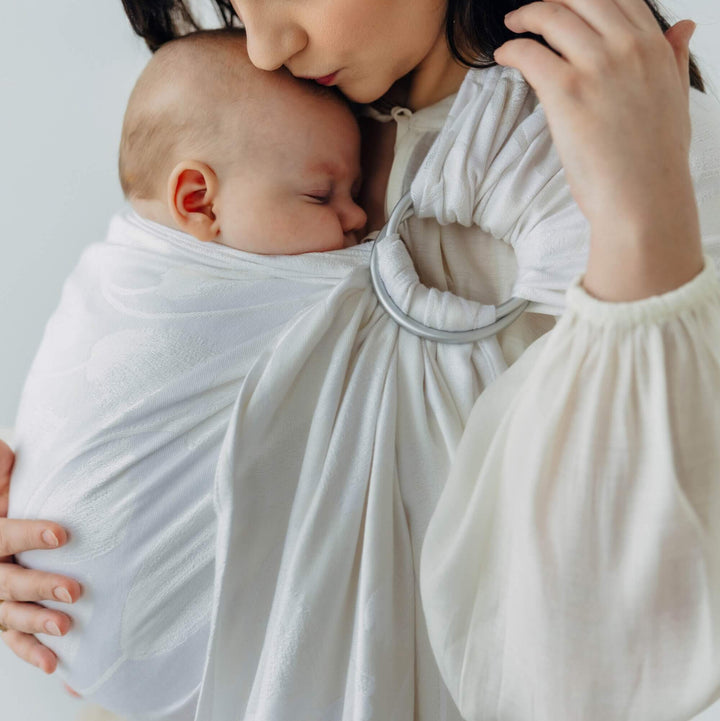 LennyLamb - LennyLamb Ring Sling - Viridiflora - Milky Way (100% Bamboo) - Cloth and Carry