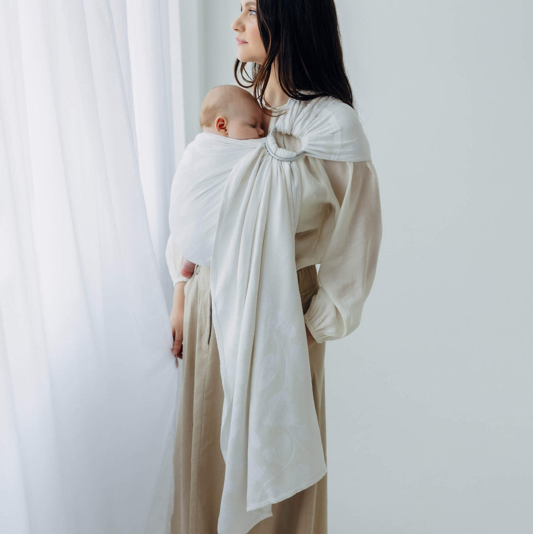LennyLamb - LennyLamb Ring Sling - Viridiflora - Milky Way (100% Bamboo) - Cloth and Carry