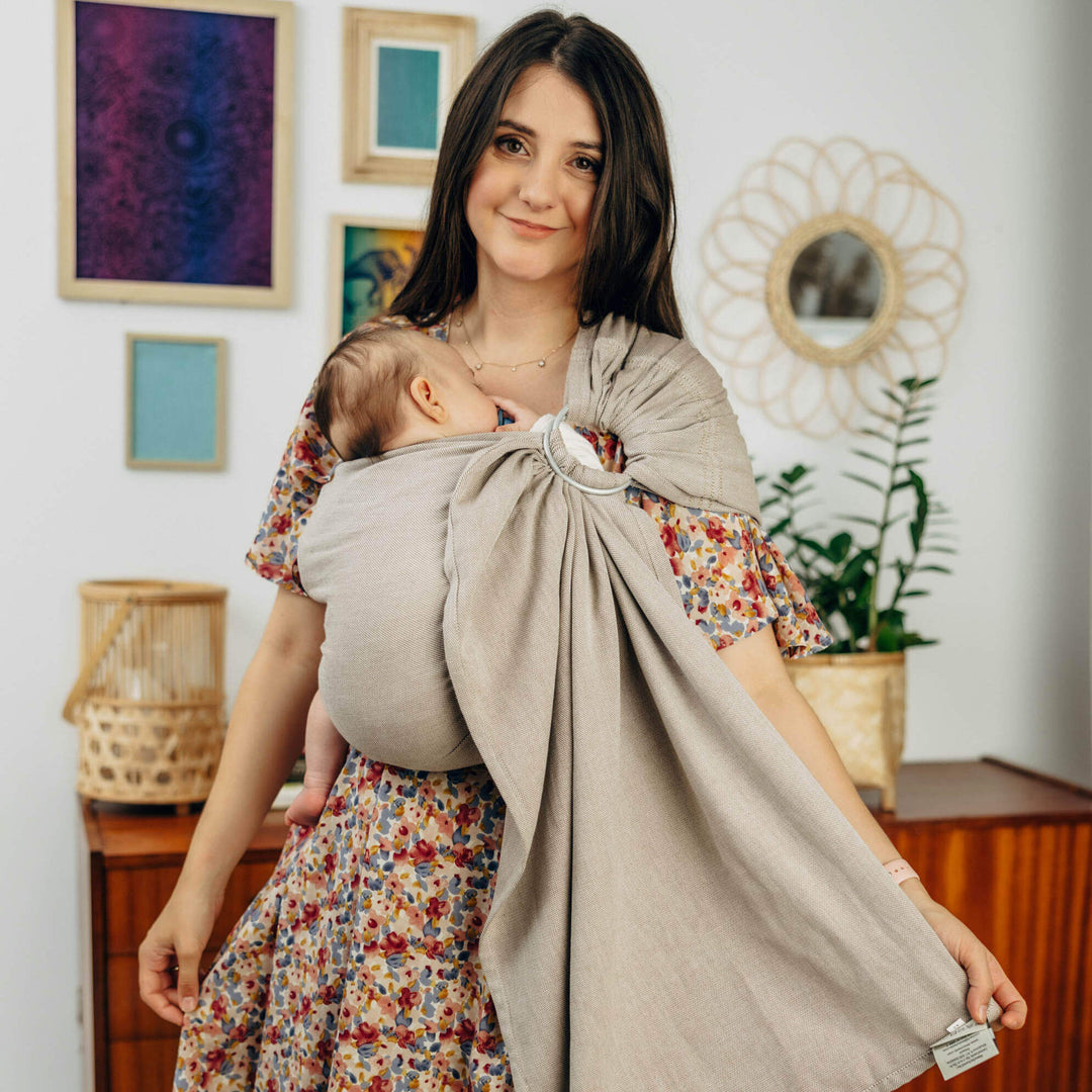 LennyLamb - LennyLamb Ring Sling - Peanut Butter (100% Cotton) - Cloth and Carry