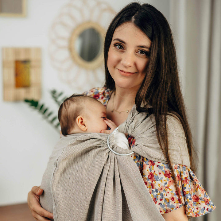LennyLamb - LennyLamb Ring Sling - Peanut Butter (100% Cotton) - Cloth and Carry