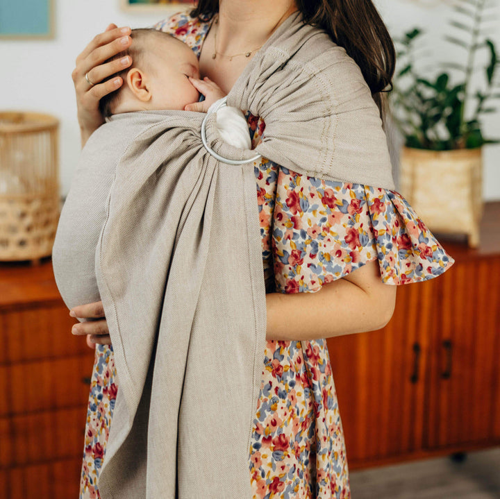 LennyLamb - LennyLamb Ring Sling - Peanut Butter (100% Cotton) - Cloth and Carry