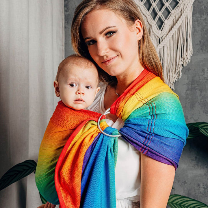 LennyLamb-LennyLamb Ring Sling - Rainbow Baby (100% Cotton) - Cloth and Carry