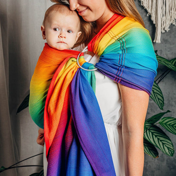 LennyLamb-LennyLamb Ring Sling - Rainbow Baby (100% Cotton) - Cloth and Carry