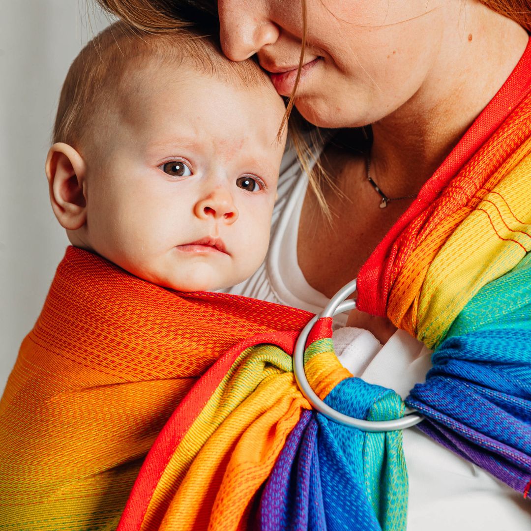 LennyLamb-LennyLamb Ring Sling - Rainbow Baby (100% Cotton) - Cloth and Carry