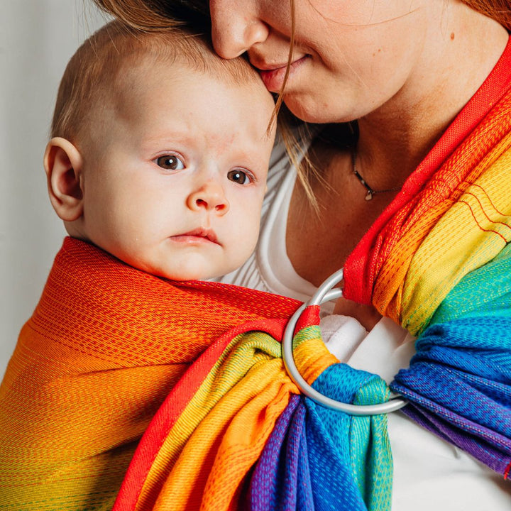 LennyLamb-LennyLamb Ring Sling - Rainbow Baby (100% Cotton) - Cloth and Carry