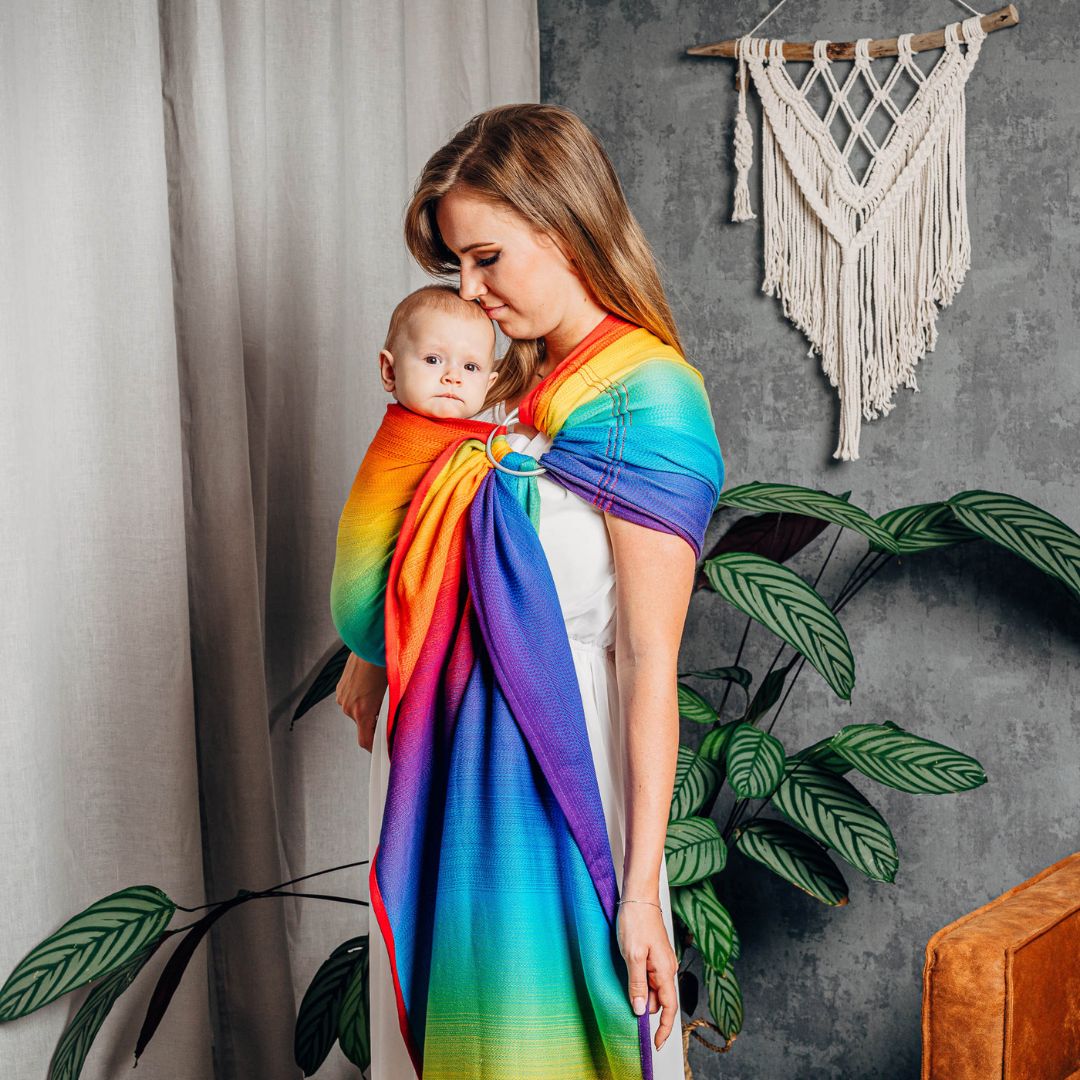 LennyLamb-LennyLamb Ring Sling - Rainbow Baby (100% Cotton) - Cloth and Carry