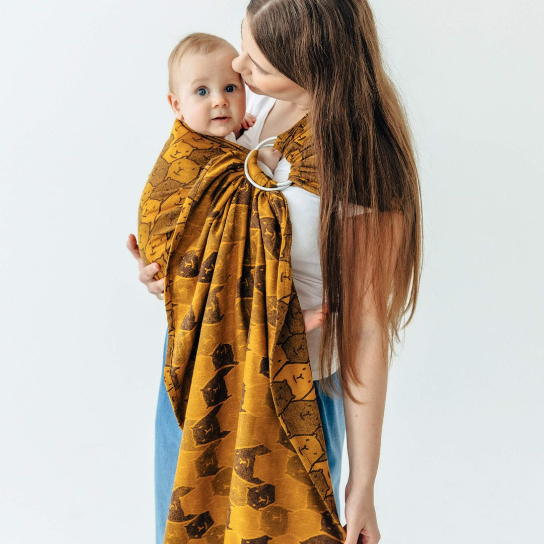 LennyLamb - LennyLamb Ring Sling - Tribu (Capybaras) (100% Cotton) - Cloth and Carry