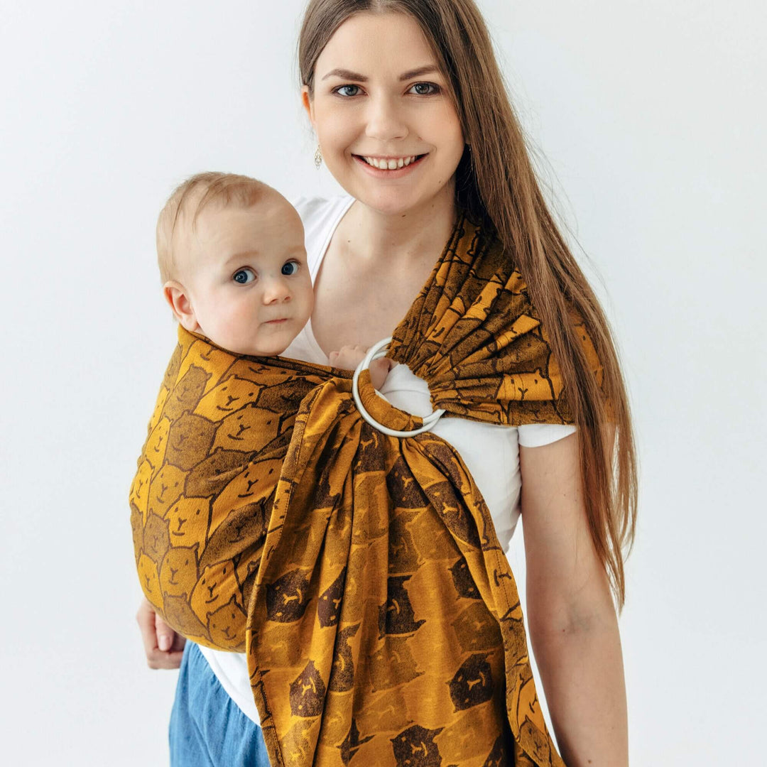 LennyLamb - LennyLamb Ring Sling - Tribu (Capybaras) (100% Cotton) - Cloth and Carry