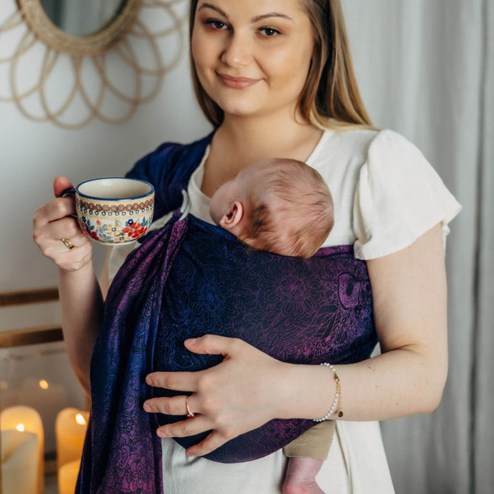 LennyLamb-LennyLamb Ring Sling - Wild Wine Bouquet (100% Cotton) - Cloth and Carry