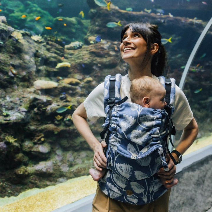 LennyLamb - LennyUpgrade Baby Carrier - Viridiflora Royal Baby - Cloth and Carry
