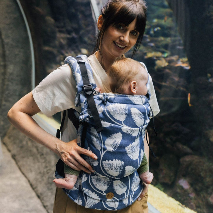 LennyLamb - LennyUpgrade Baby Carrier - Viridiflora Royal Baby - Cloth and Carry