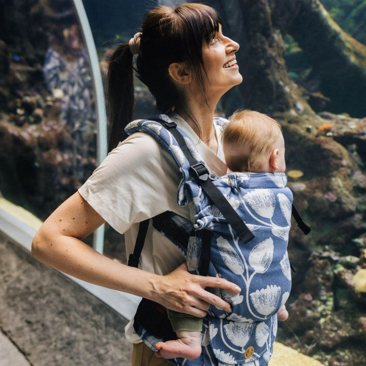 LennyLamb - LennyUpgrade Baby Carrier - Viridiflora Royal Baby - Cloth and Carry