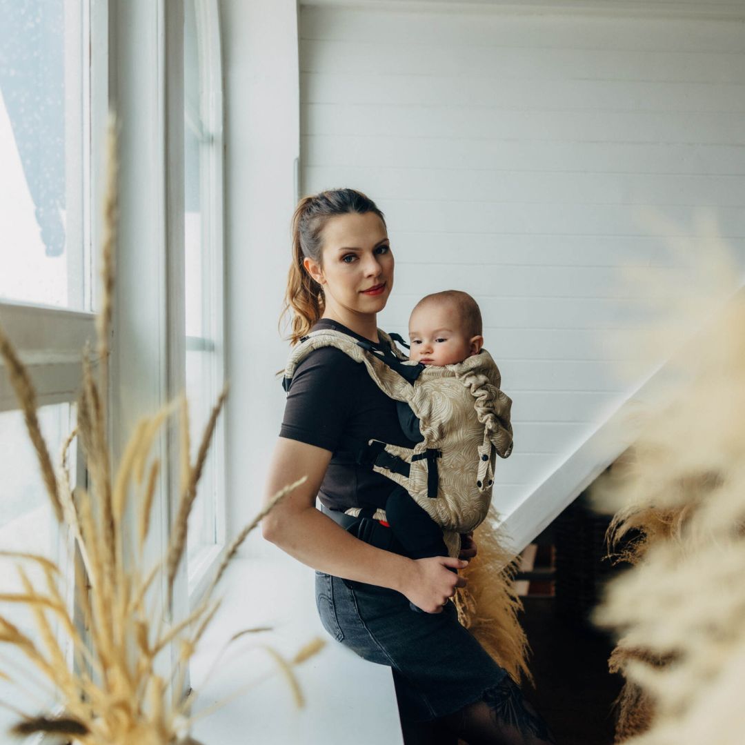 LennyLamb - LennyUpgrade Baby Carrier - Rapunzel Auratum (100% Cotton) - Cloth and Carry