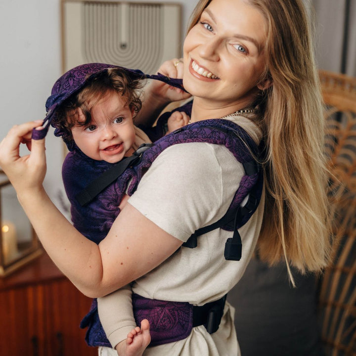 LennyLamb - LennyUpgrade Baby Carrier - Wild Wine Bouquet - Cloth and Carry