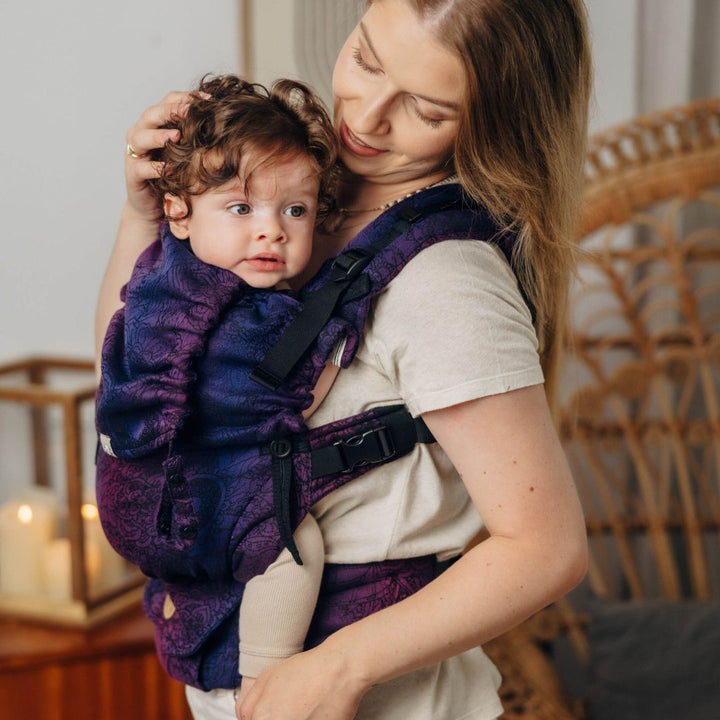 LennyLamb - LennyUpgrade Baby Carrier - Wild Wine Bouquet - Cloth and Carry
