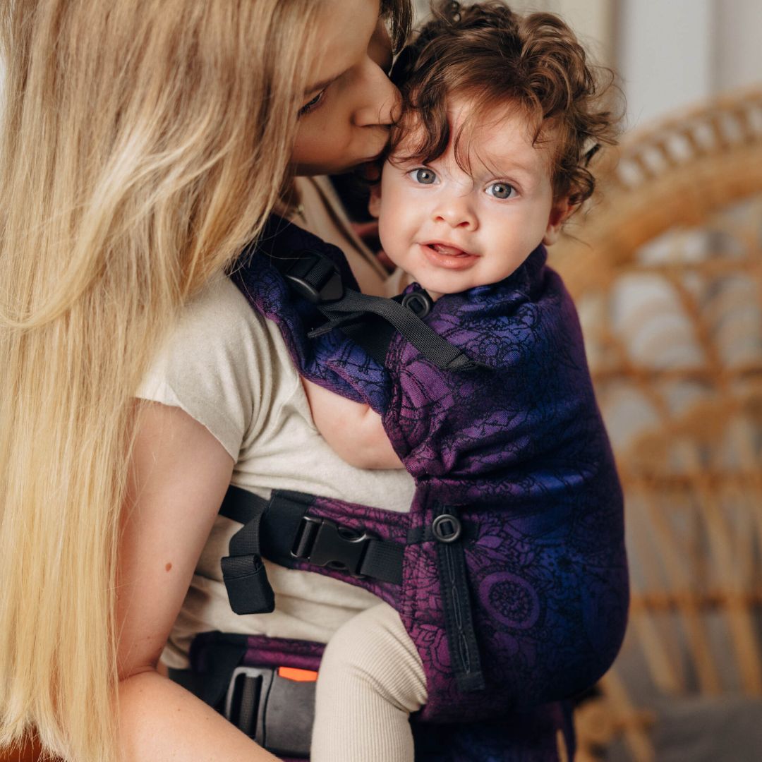 LennyLamb - LennyUpgrade Baby Carrier - Wild Wine Bouquet - Cloth and Carry