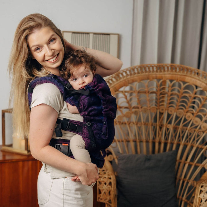 LennyLamb - LennyUpgrade Baby Carrier - Wild Wine Bouquet - Cloth and Carry