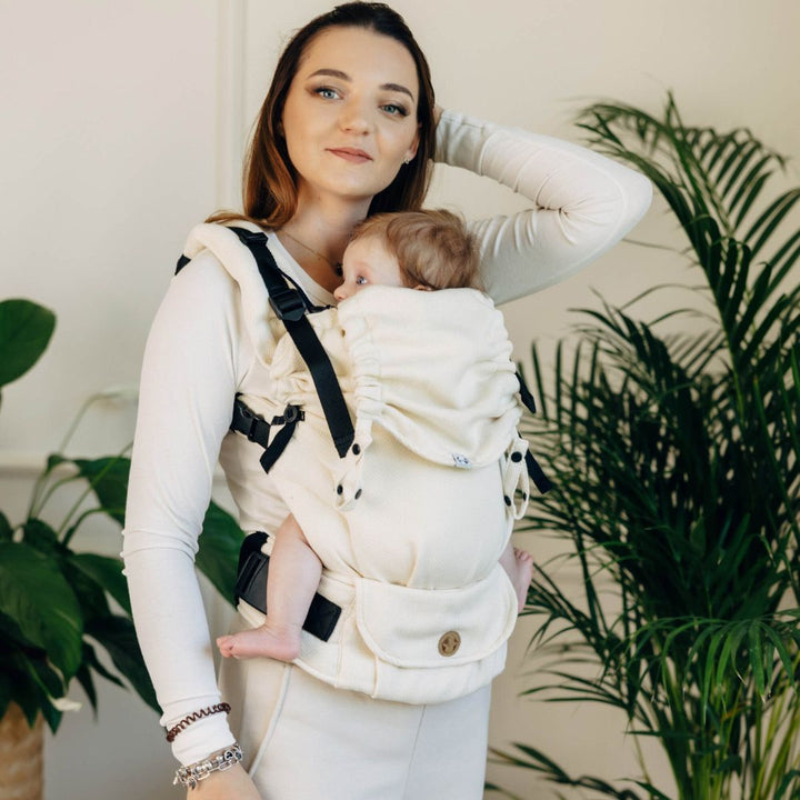 LennyLamb - LennyUpgrade "My First" Baby Carrier - Little Herringbone Luce - Cloth and Carry