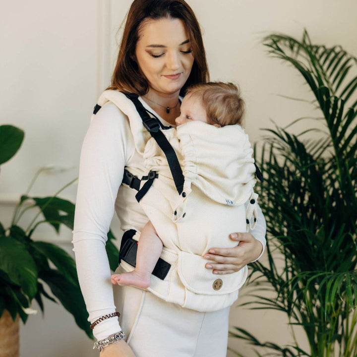 LennyLamb - LennyUpgrade "My First" Baby Carrier - Little Herringbone Luce - Cloth and Carry
