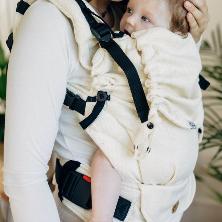 LennyLamb - LennyUpgrade "My First" Baby Carrier - Little Herringbone Luce - Cloth and Carry